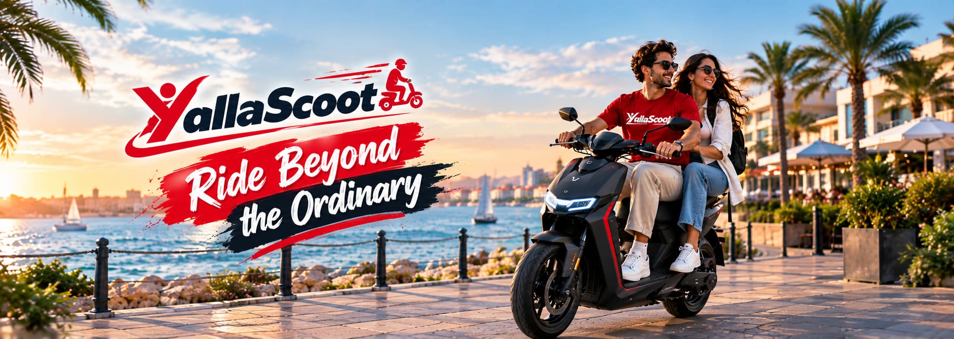 Ряд самокатов Yalla Scoot